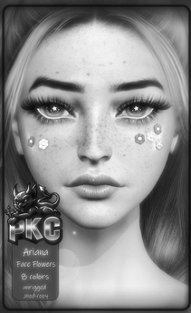 Second Life Marketplace - *PKC* Ariana Face Flowers - Unrigged DEMO